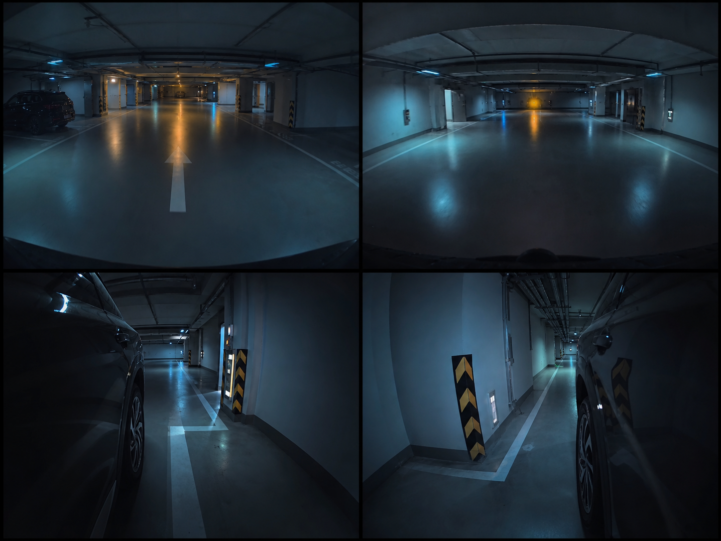 Four-quadrant PANO composite camera preview